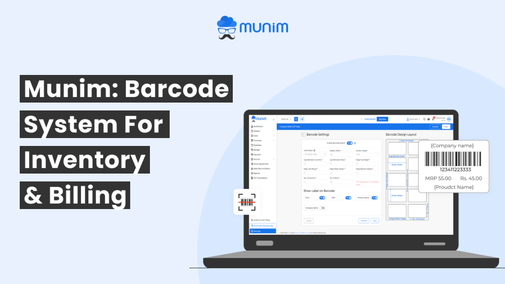 Munim Barcode System For Inventory Billing