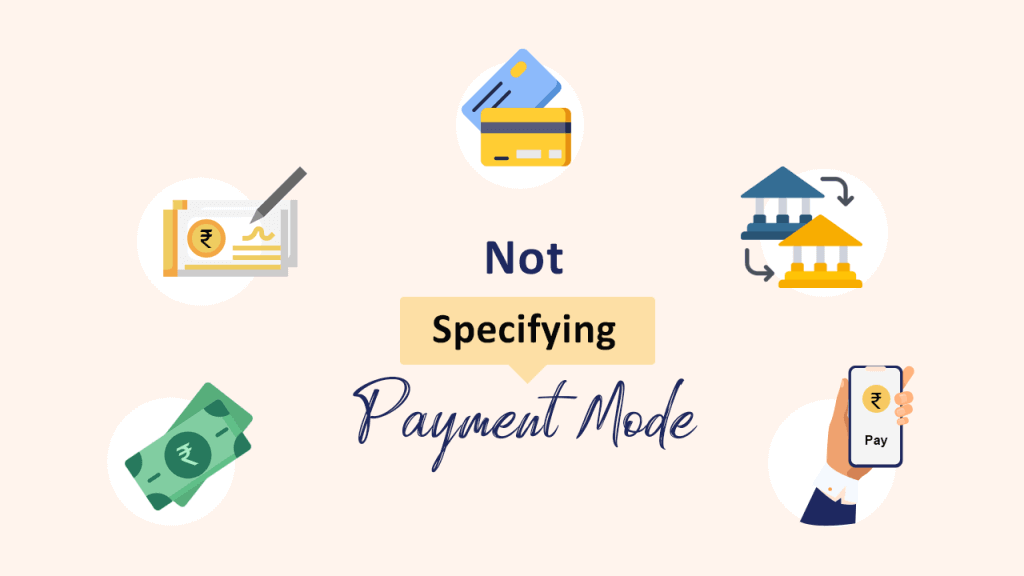 Not specifying payment mode