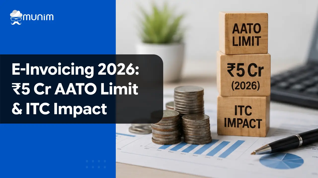 E-invoicing 2026 - ₹5 Cr AATO Limit