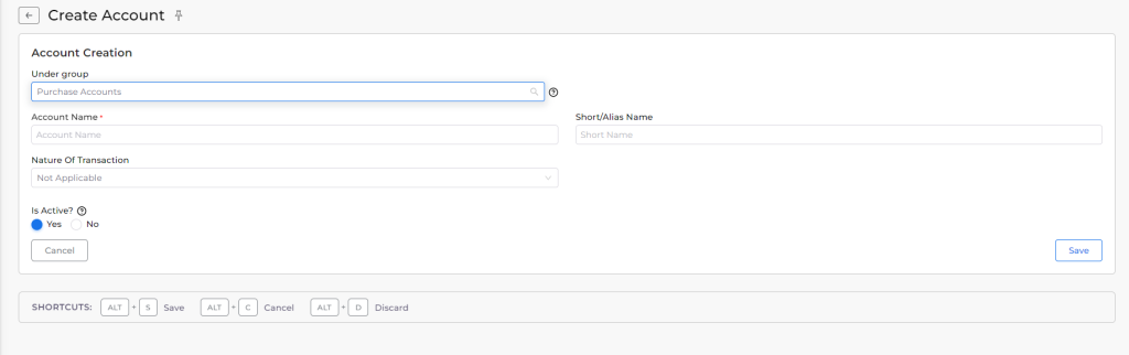 Purchase Accounts ledger