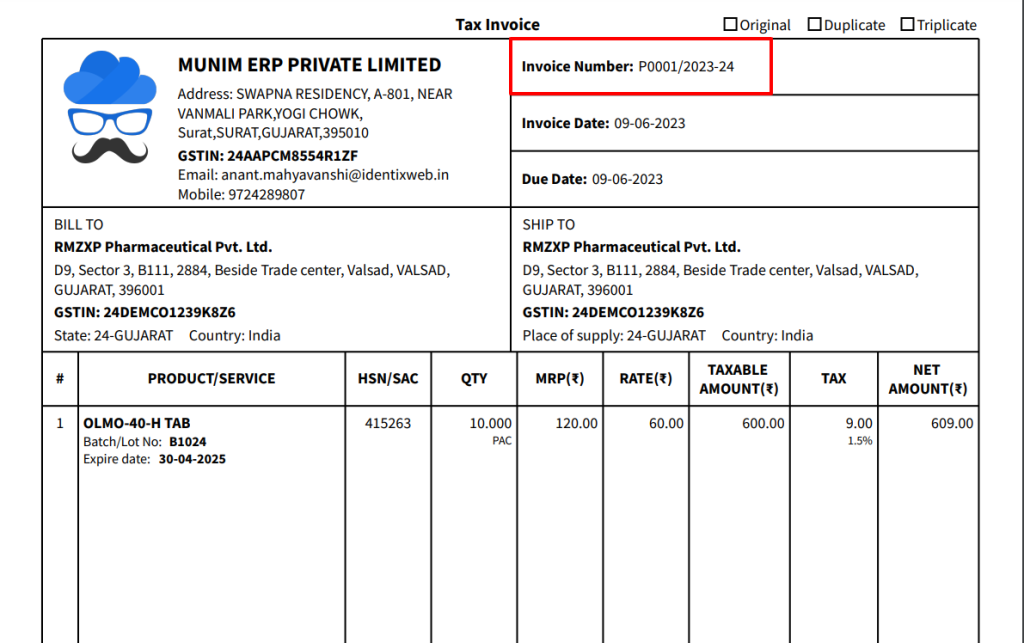 Sales Invoice Print