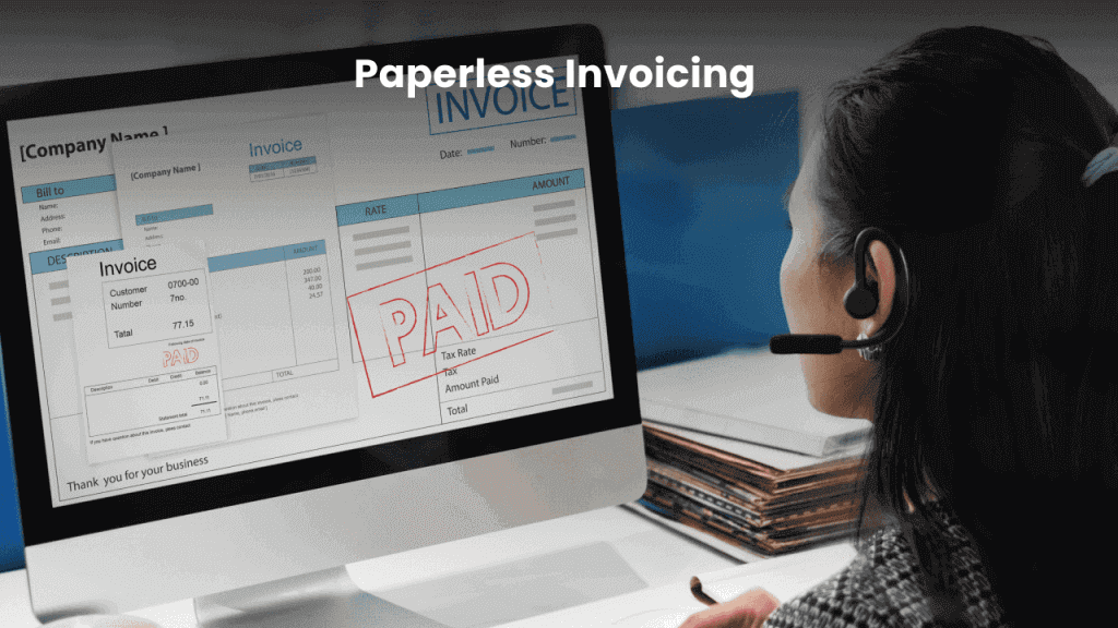 Paperless invoicing