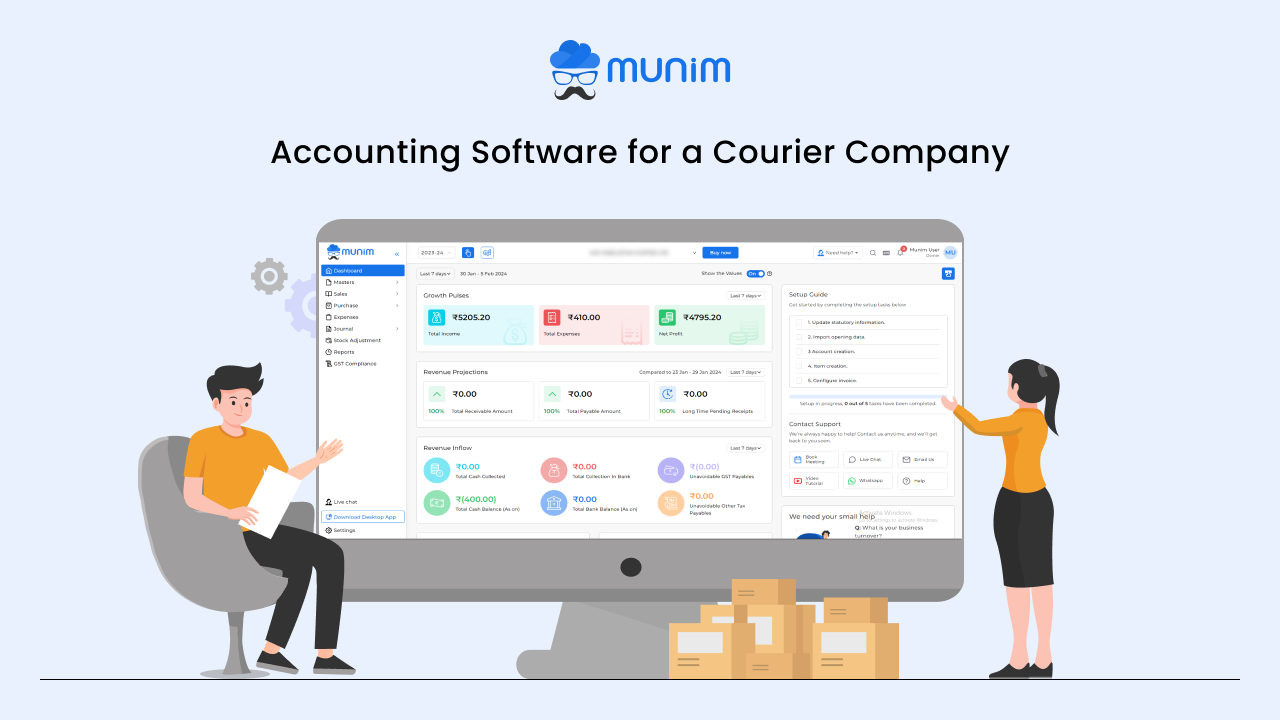 benefit of accounting software for courier company