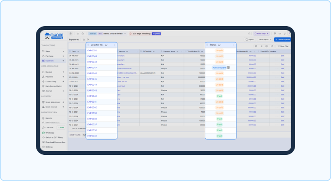 Expense Tracking