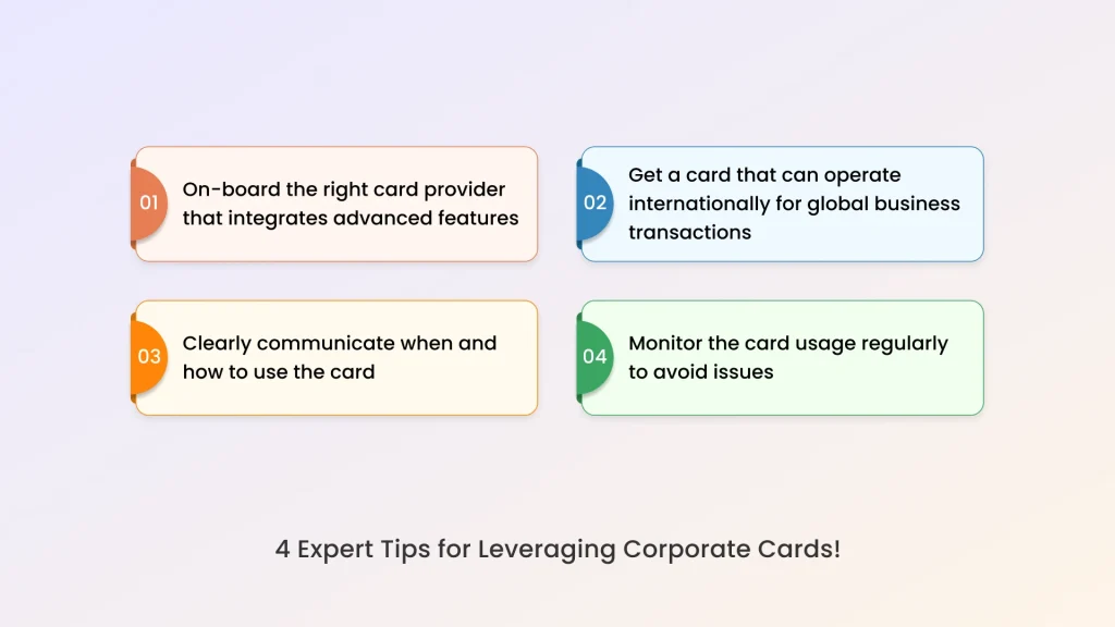 expert tips for levaraging corporate cards