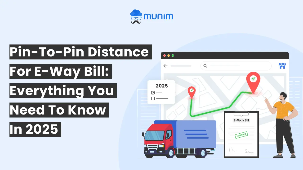 pin-to-pin distance for e-way bill