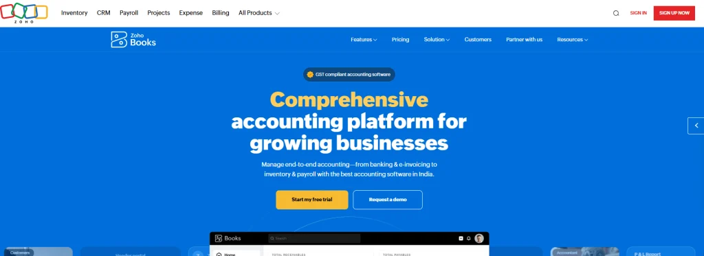 zoho books