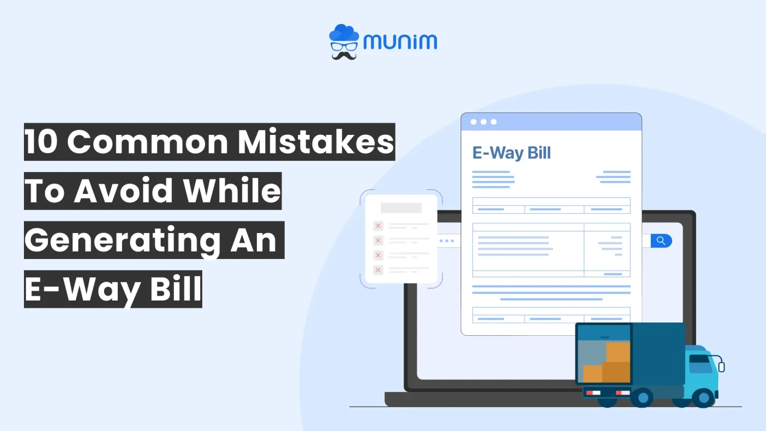 mistakes to avoid while generating e way bill