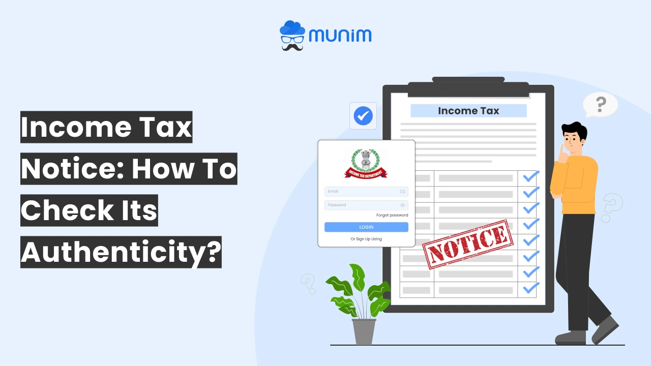 how to verify income tax notice