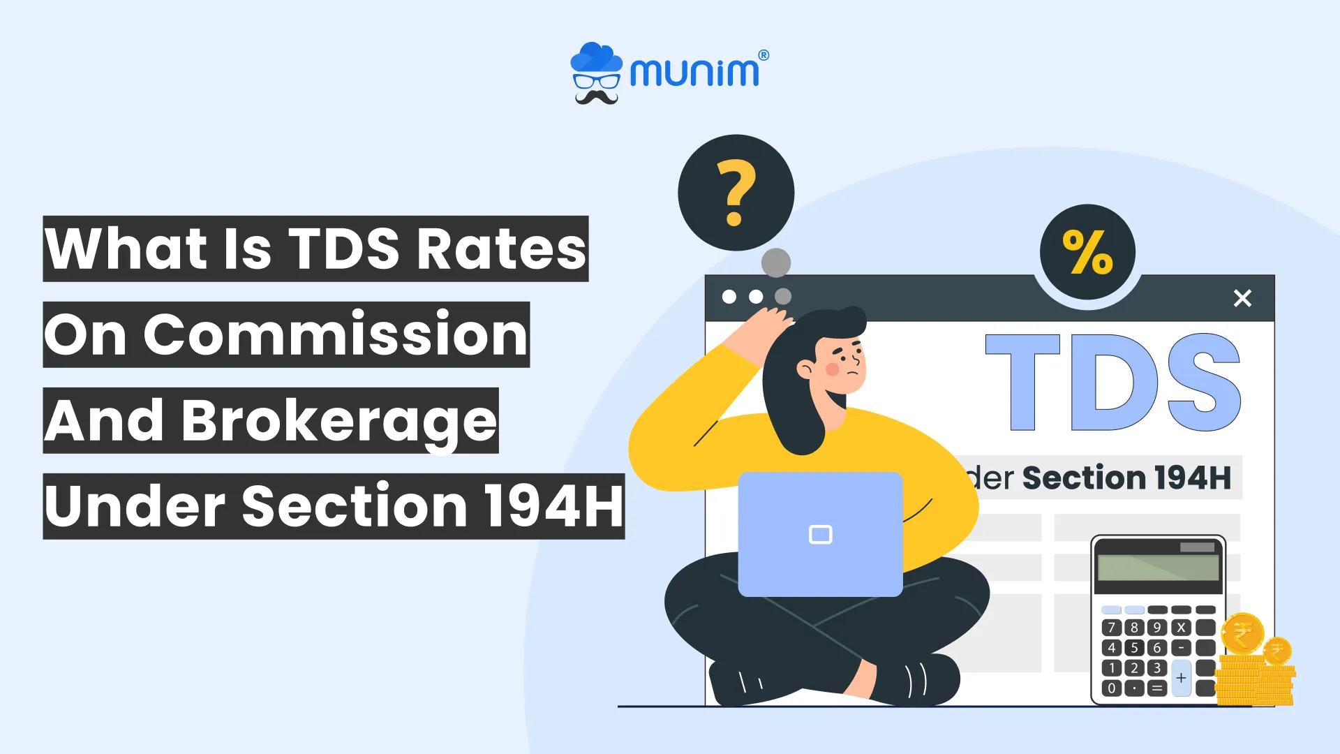 tds rates on commission and brokerage under section 194h