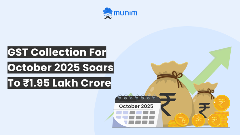 GST Collection For October 2025 Reaches ₹1.95 Lakh Crore: 4.6% YoY Growth!
