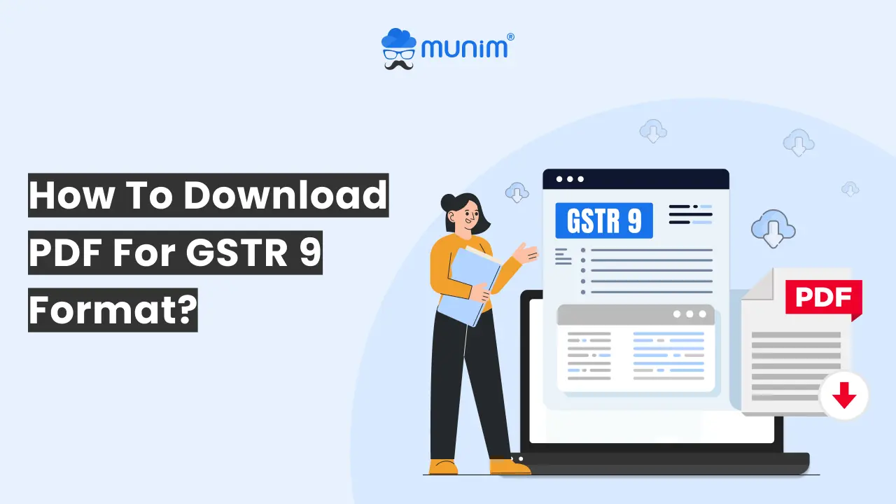 how to download pdf for gstr 9 format