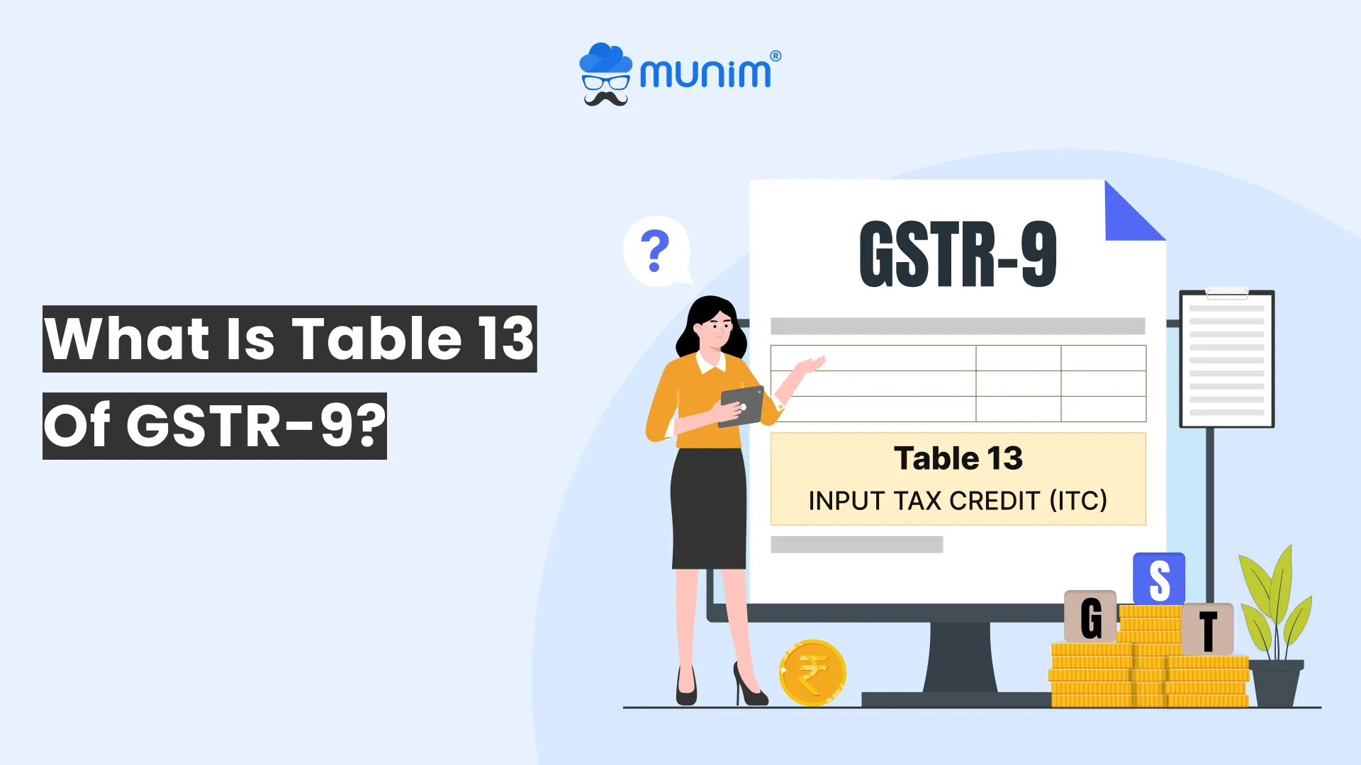 what is table 13 of gstr 9