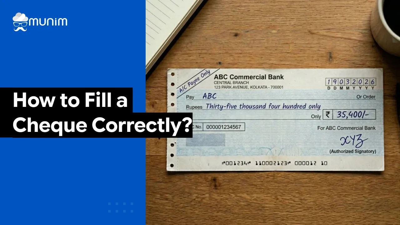 how to fill out cheque correctly