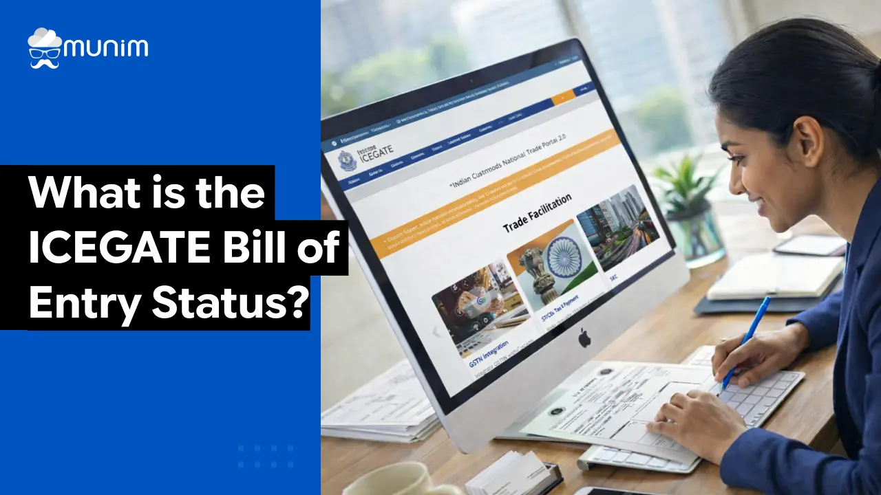 what is icegate bill of entry status