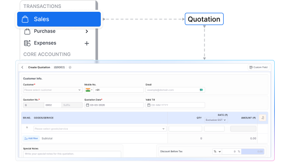 Quotation & Estimate Generator