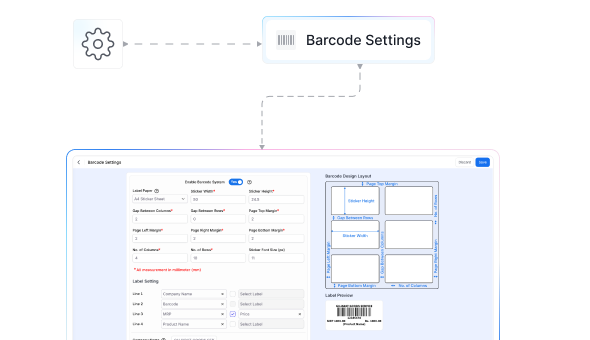 Swift Barcode-Based Billing and User-Defined Barcode