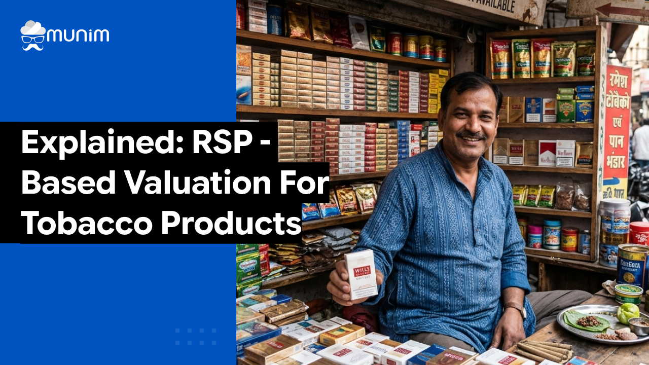 rsp based valuation for tobacco products