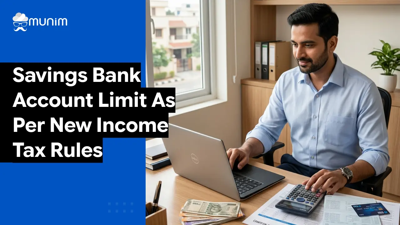 saving bank account limit as per new income tax rules