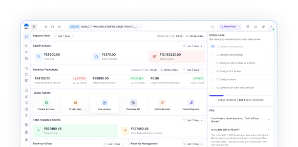 Real‑Time Dashboard & Finance Tracking