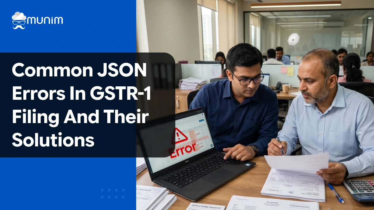 common JSON errors in GSTR-1 filing