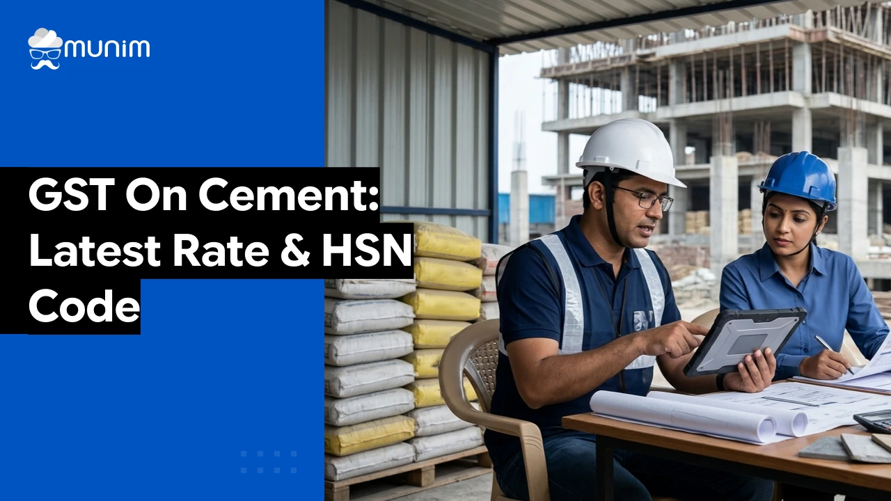latest gst rate on cement ans hsn code