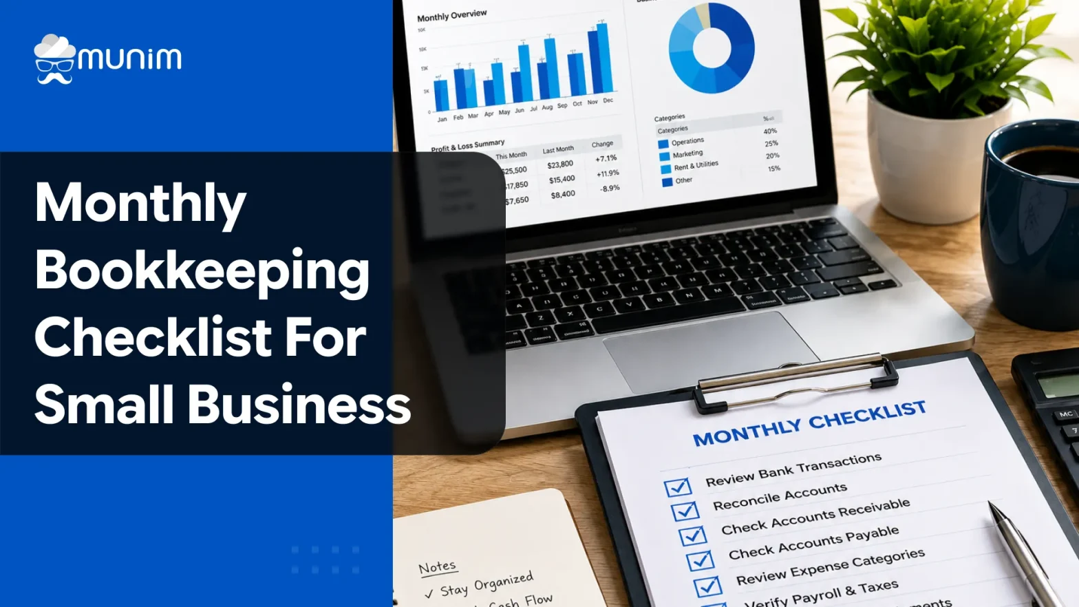 monthly bookkeeping checklist