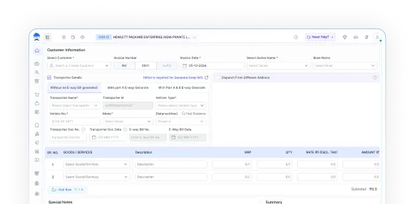 One-Click E‑Invoice Creation Made Easy