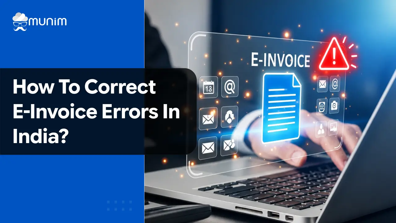 How to Correct E-Invoice Errors in India?